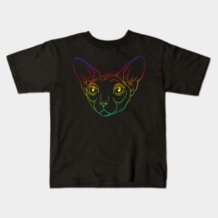 Mr. Rainbow sphynx cat Kids T-Shirt